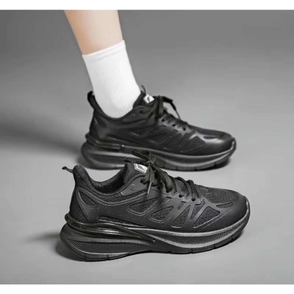 久穿久站不累腳 大尺碼44 女鞋 運動鞋 跑鞋 減震布鞋 休閒運動鞋 網面超輕 防滑 輕便透氣 時尚韓版 F8825M-細節圖3