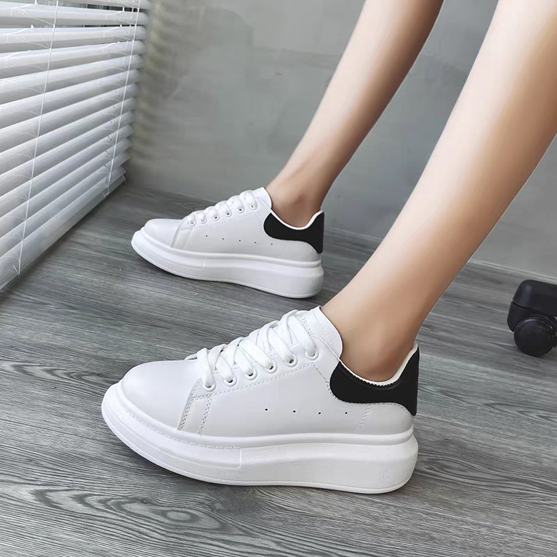 大尺碼情侶鞋 小白鞋 皮革 厚底休閒鞋 增高鞋 男女鞋 情侶鞋 百搭板鞋 6601-5-細節圖9