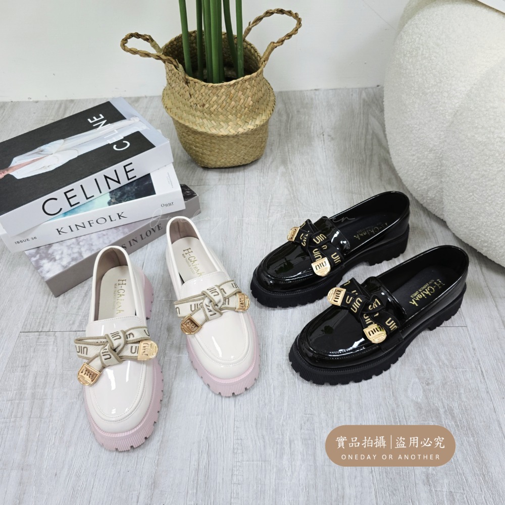 好穿久站 MIT台灣製 加大尺碼 樂福小皮鞋 厚底大粗跟 方頭紳士鞋 復古英倫風 包鞋 厚底鞋 鬆糕底 紳士鞋 3908-細節圖2