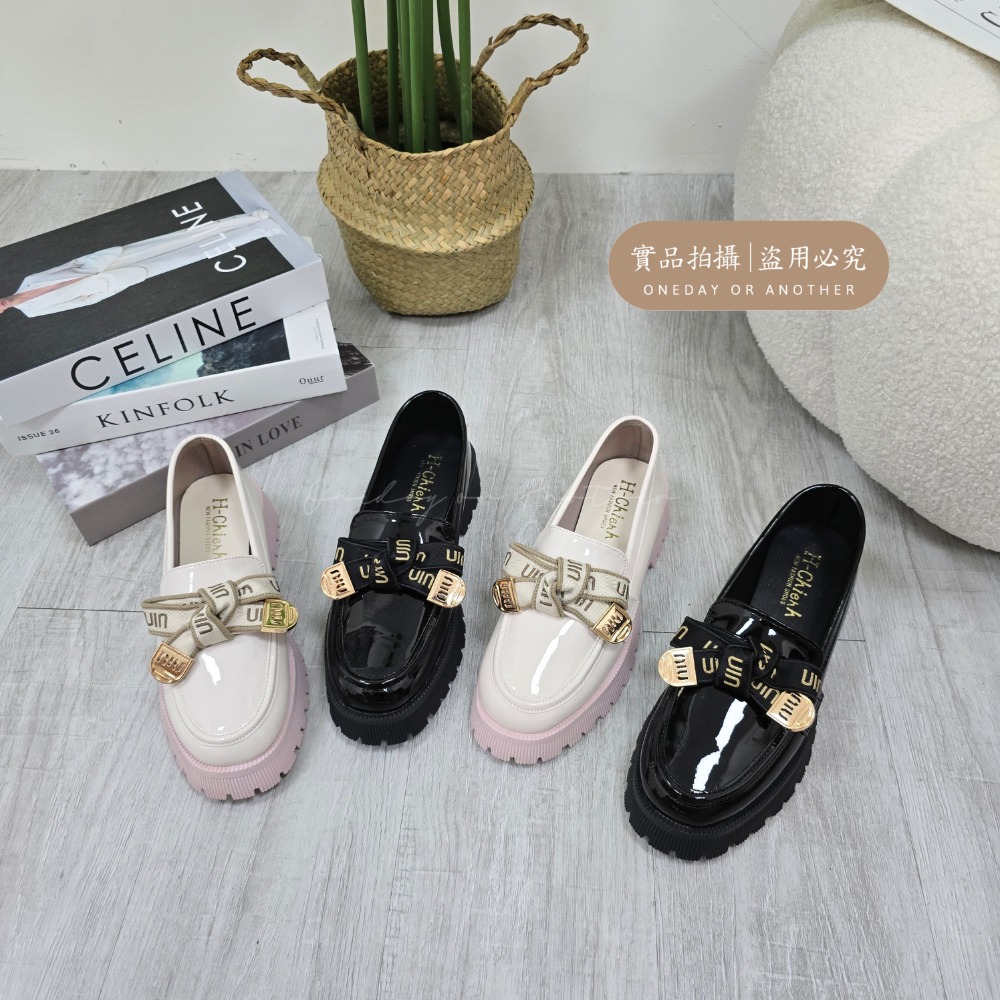 好穿久站 MIT台灣製 加大尺碼 樂福小皮鞋 厚底大粗跟 方頭紳士鞋 復古英倫風 包鞋 厚底鞋 鬆糕底 紳士鞋 3908-細節圖3