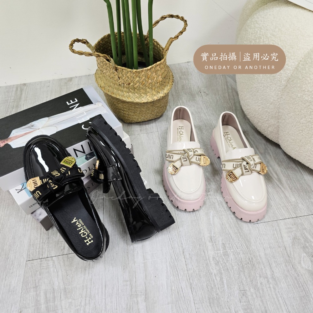 好穿久站 MIT台灣製 加大尺碼 樂福小皮鞋 厚底大粗跟 方頭紳士鞋 復古英倫風 包鞋 厚底鞋 鬆糕底 紳士鞋 3908-細節圖5