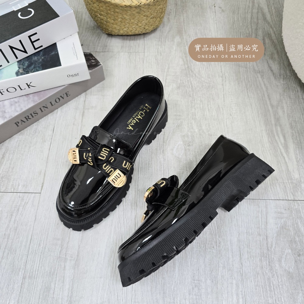 好穿久站 MIT台灣製 加大尺碼 樂福小皮鞋 厚底大粗跟 方頭紳士鞋 復古英倫風 包鞋 厚底鞋 鬆糕底 紳士鞋 3908-細節圖6