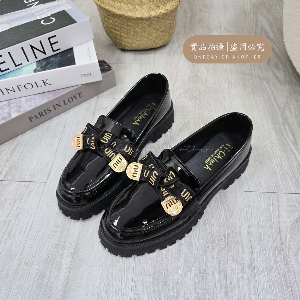 好穿久站 MIT台灣製 加大尺碼 樂福小皮鞋 厚底大粗跟 方頭紳士鞋 復古英倫風 包鞋 厚底鞋 鬆糕底 紳士鞋 3908-規格圖8