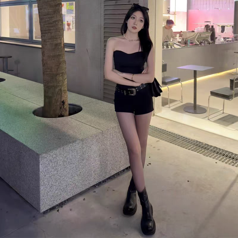 大尺碼42 厚底瘦瘦靴 切爾西靴 厚底靴 中筒靴 煙管靴 短靴 靴子厚底鞋  切爾西靴 粗跟中筒機車靴 韓國靴G4525-細節圖9