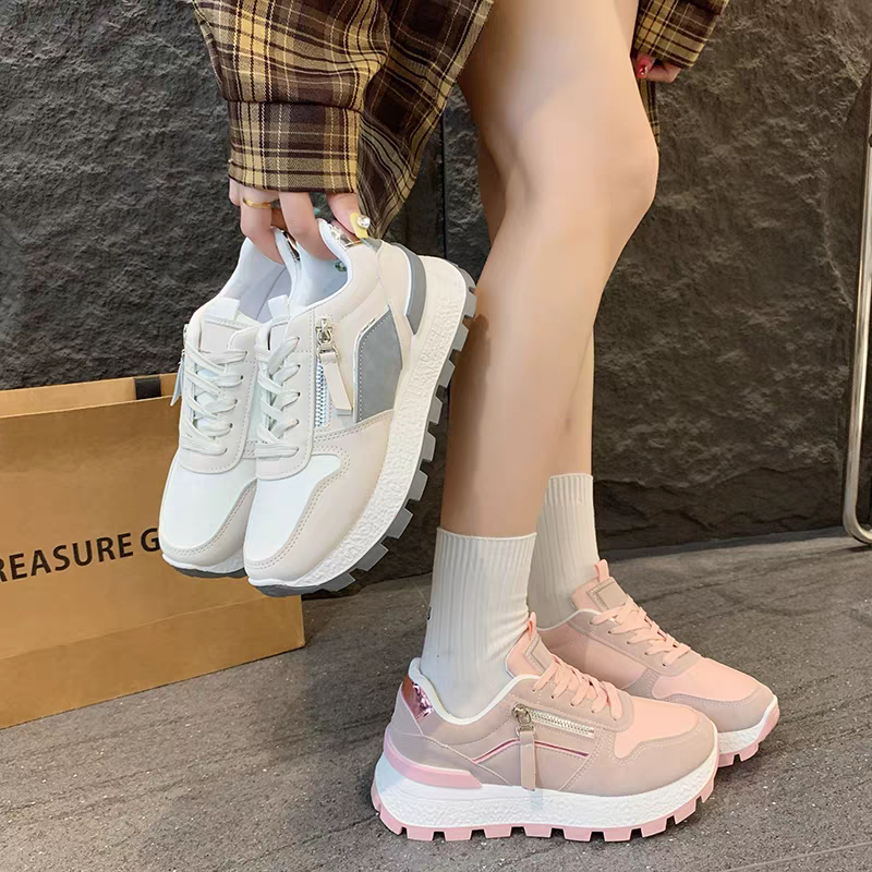 久穿久站不累腳 大尺碼42 女鞋 運動鞋 跑鞋 減震布鞋 休閒運動鞋 網面超輕 防滑 輕便透氣 時尚韓版 G2364-細節圖3