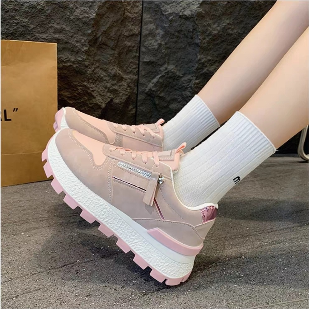 久穿久站不累腳 大尺碼42 女鞋 運動鞋 跑鞋 減震布鞋 休閒運動鞋 網面超輕 防滑 輕便透氣 時尚韓版 G2364-細節圖6