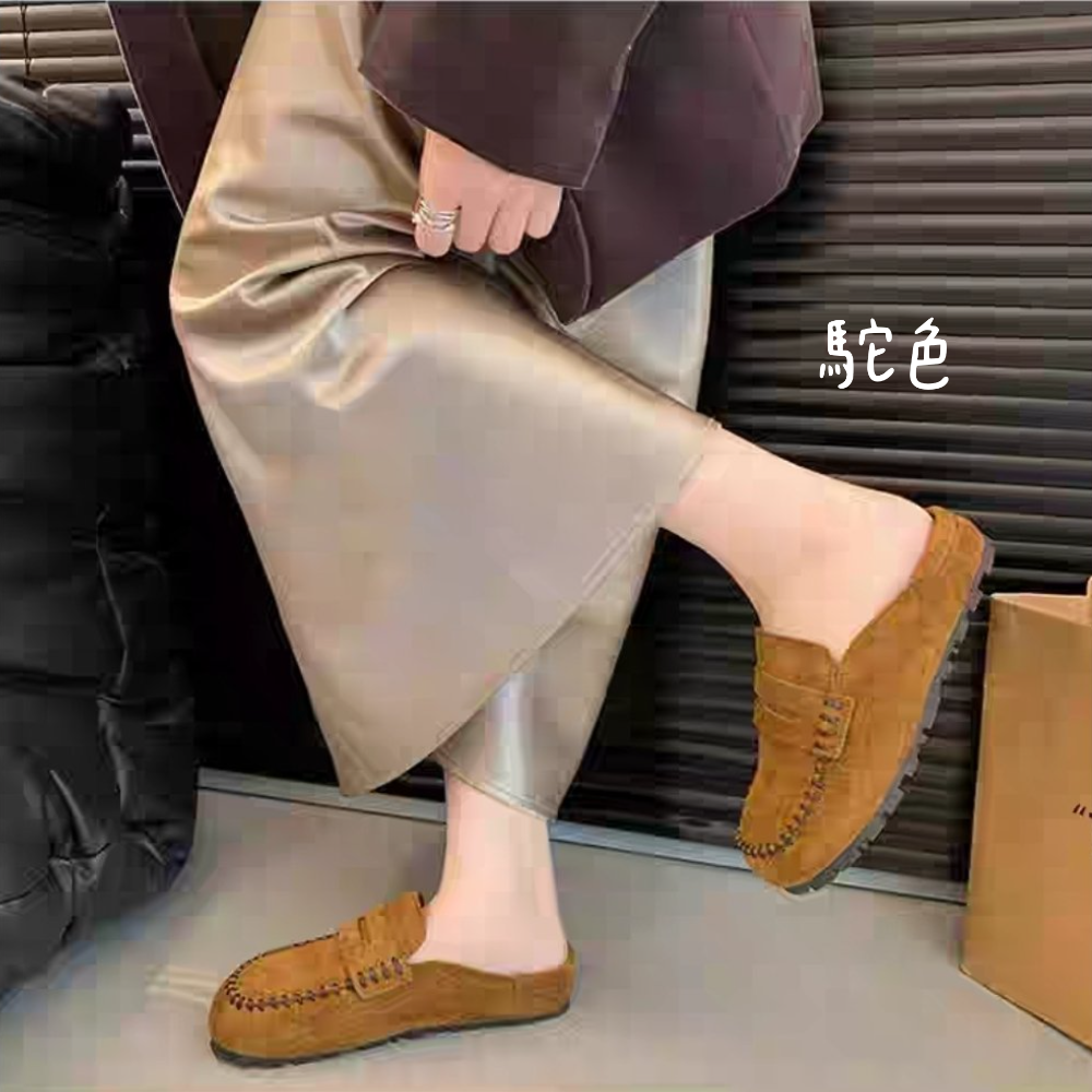 好穿好走♥️手工縫線 質感復古勃肯鞋 莫卡辛豆豆鞋 超軟Q 舒適好穿 包鞋 懶人鞋 豆豆鞋 平底鞋 包鞋 上班族 869-細節圖6