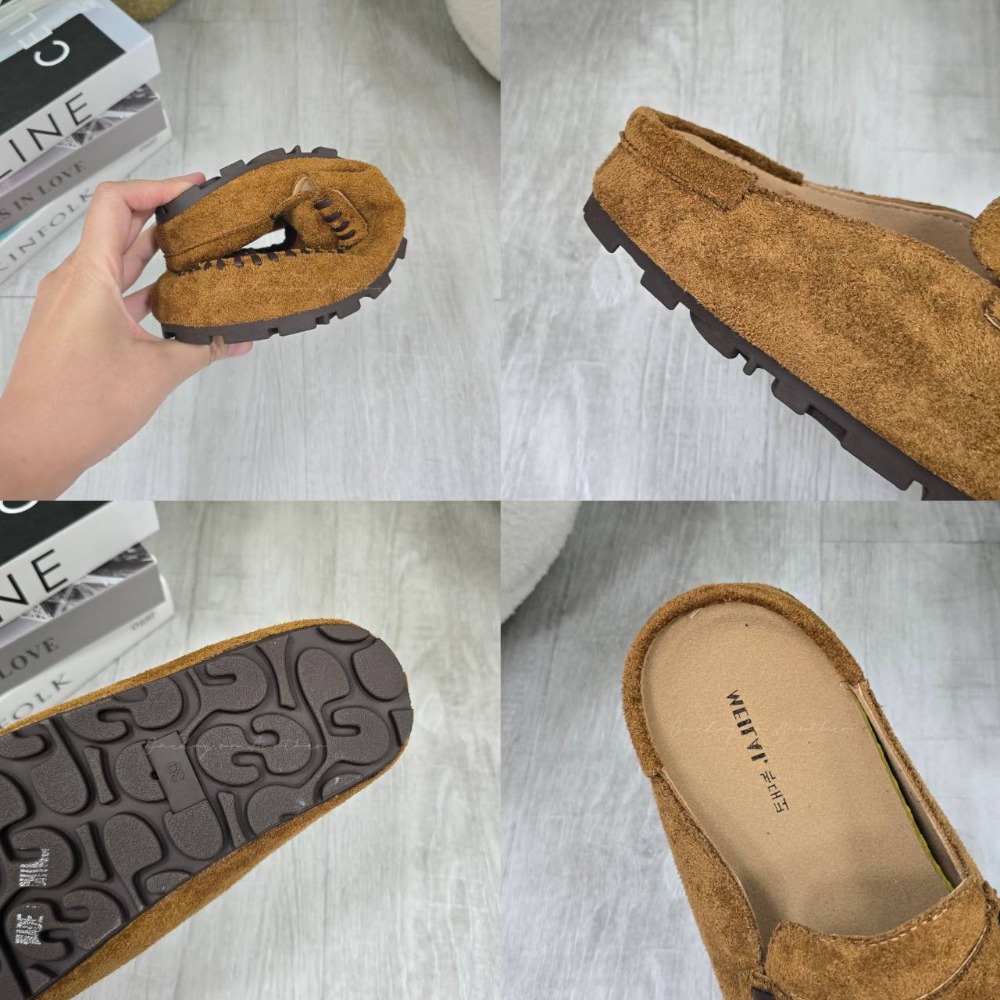 好穿好走♥️手工縫線 質感復古勃肯鞋 莫卡辛豆豆鞋 超軟Q 舒適好穿 包鞋 懶人鞋 豆豆鞋 平底鞋 包鞋 上班族 869-細節圖11