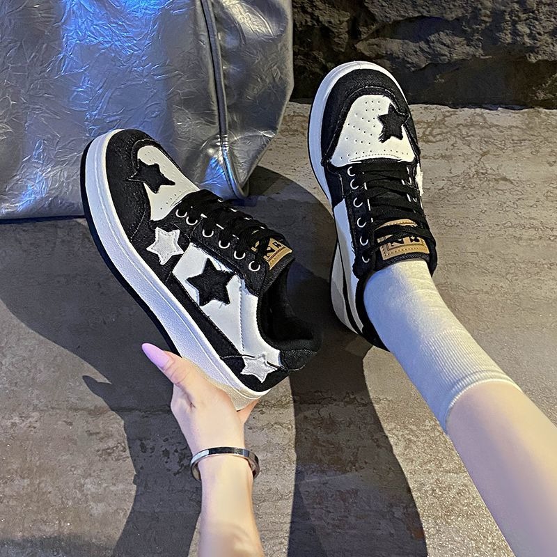 韓國東大門 星星厚底鞋 增高球鞋 厚底休閒鞋 女鞋 百搭運動鞋 韓系小白鞋 學生鞋 潮流休閒鞋 顯瘦增高鞋 G6689-細節圖4