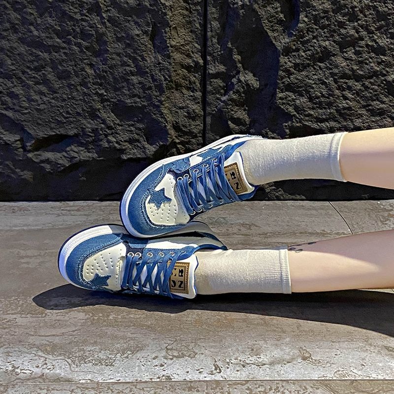 韓國東大門 星星厚底鞋 增高球鞋 厚底休閒鞋 女鞋 百搭運動鞋 韓系小白鞋 學生鞋 潮流休閒鞋 顯瘦增高鞋 G6689-細節圖8