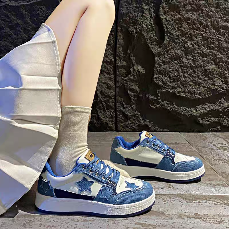 韓國東大門 星星厚底鞋 增高球鞋 厚底休閒鞋 女鞋 百搭運動鞋 韓系小白鞋 學生鞋 潮流休閒鞋 顯瘦增高鞋 G6689-細節圖9