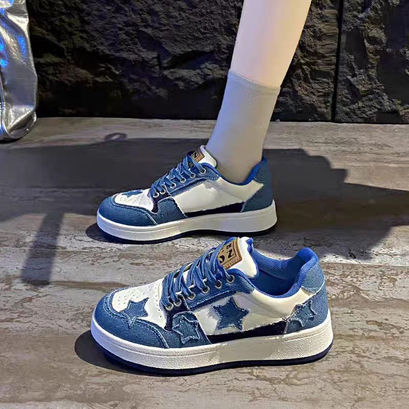 韓國東大門 星星厚底鞋 增高球鞋 厚底休閒鞋 女鞋 百搭運動鞋 韓系小白鞋 學生鞋 潮流休閒鞋 顯瘦增高鞋 G6689-細節圖11