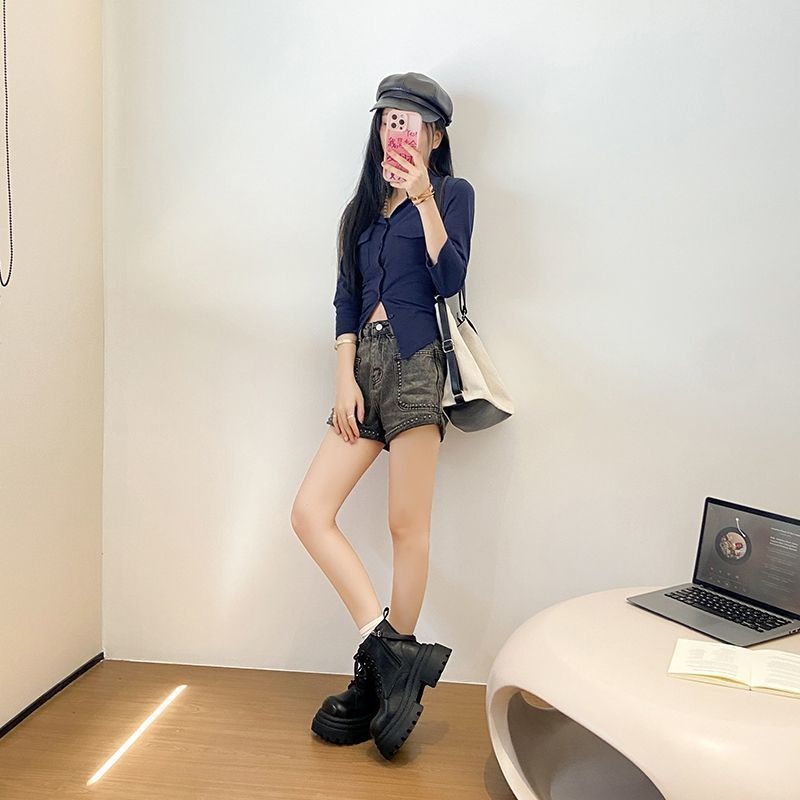 厚底馬丁靴 超顯瘦增高不累腳不磨腳 超好走重磅厚底系帶靴 超顯腿細 韓系穿搭 必備百搭 秋冬靴 修飾腿型G8697-細節圖2