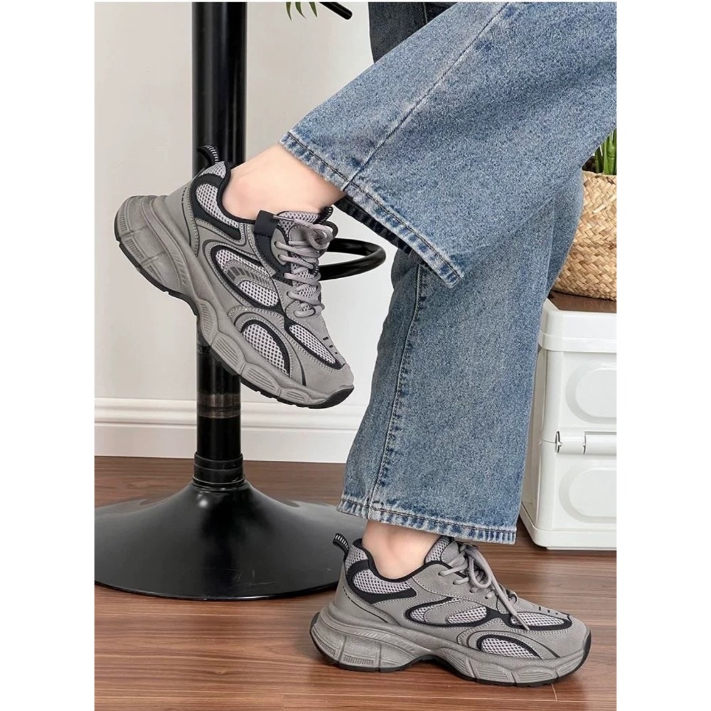 久穿久站不累腳 大尺碼42 女鞋 運動鞋 跑鞋 減震布鞋 休閒運動鞋 網面超輕 防滑 輕便透氣 時尚韓版 G3031-細節圖3