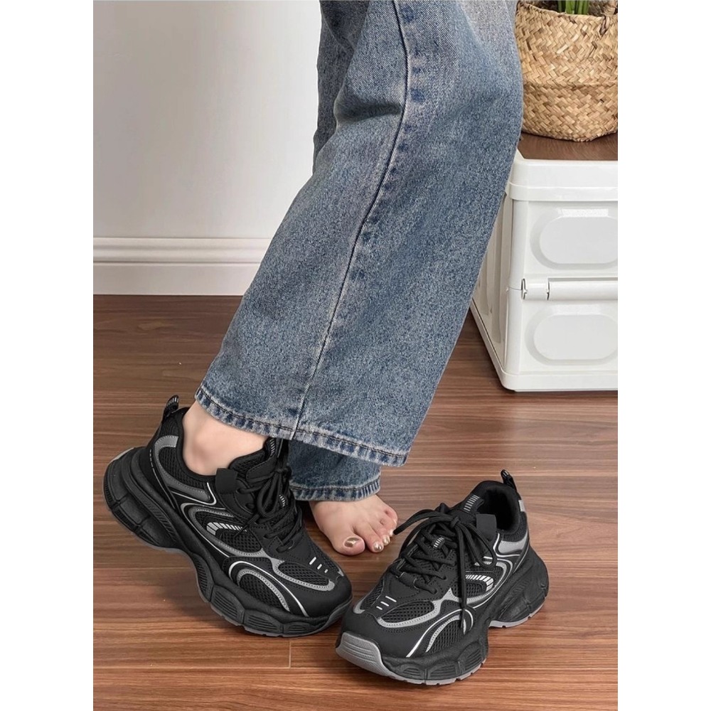 久穿久站不累腳 大尺碼42 女鞋 運動鞋 跑鞋 減震布鞋 休閒運動鞋 網面超輕 防滑 輕便透氣 時尚韓版 G3031-細節圖6