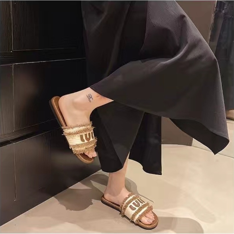 編織拖鞋設計感涼拖 不磨腳超好走 顯瘦百搭 軟底穿起來超舒服 夏季度假穿搭神器質感女拖柔軟不咬腳 日常通勤必備G6089-細節圖2