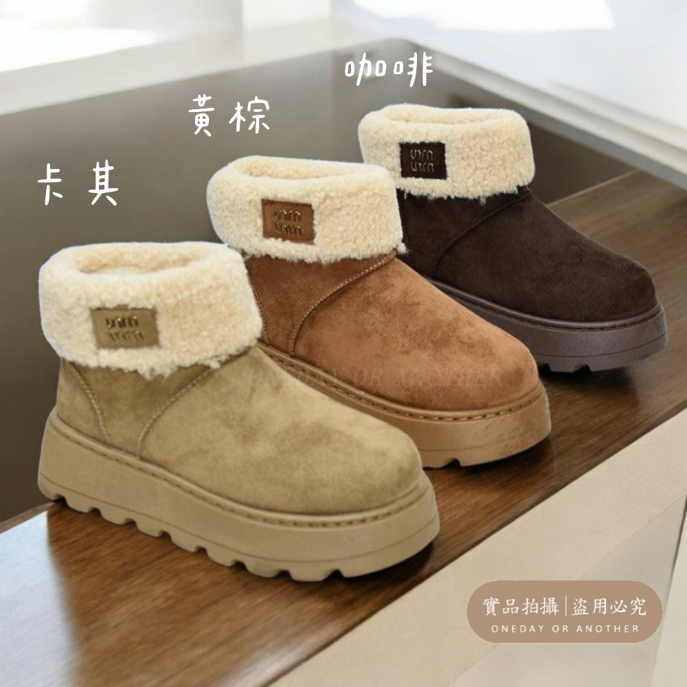 韓版羊羔翻毛不過膝長筒靴 加絨毛毛雪地靴 不過膝長靴 騎士靴 韓版平底靴 長靴女 高筒靴 騎士靴子 G4548-細節圖2