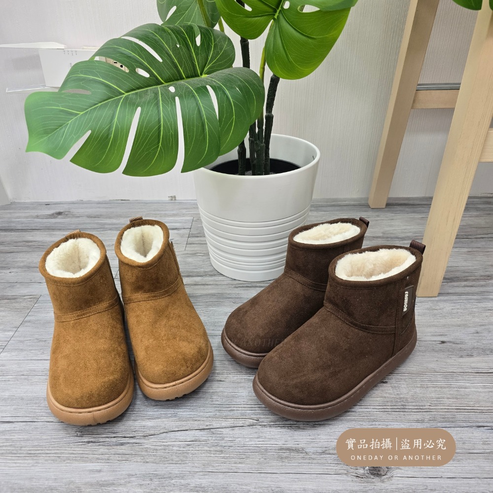 素面內刷毛厚底短靴 保暖雪靴 毛毛靴 厚底毛毛雪靴 內刷毛羊羔毛 增高 厚底 靴子 短筒靴 保暖靴 內鋪毛 G2260-細節圖6