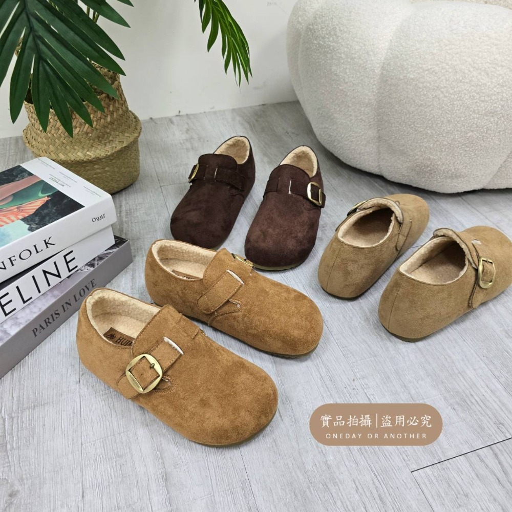 韓國東大門 羊羔毛棉拖鞋 保暖拖鞋 勃肯毛毛拖鞋 居家拖鞋 毛毛拖鞋 外穿拖鞋 防滑 舒適好穿 休閒拖鞋 厚底拖0583-細節圖8