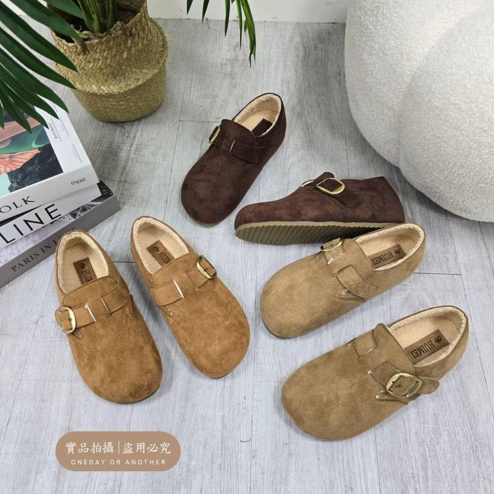 韓國東大門 羊羔毛棉拖鞋 保暖拖鞋 勃肯毛毛拖鞋 居家拖鞋 毛毛拖鞋 外穿拖鞋 防滑 舒適好穿 休閒拖鞋 厚底拖0583-細節圖9