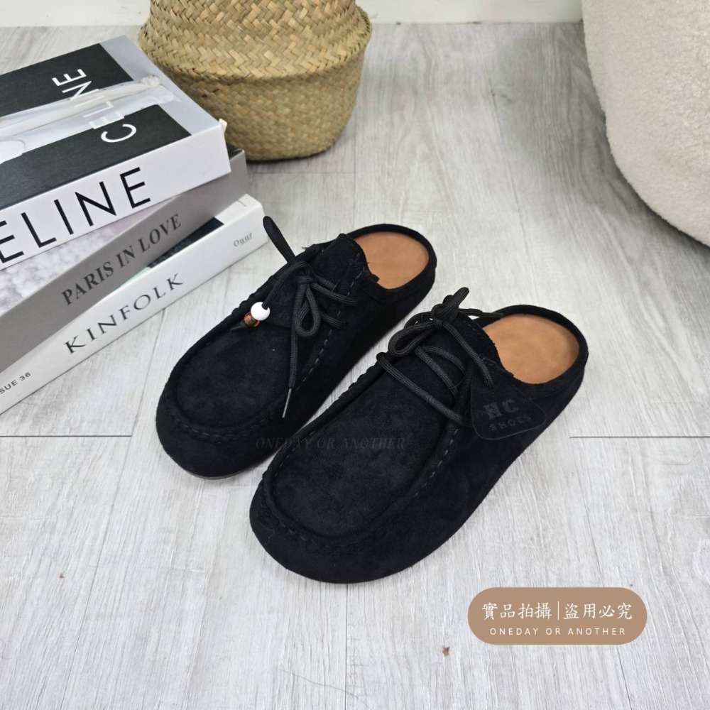 大尺碼44 韓國東大門 厚底勃肯拖鞋 麂皮 保暖拖鞋 厚底拖鞋 居家拖鞋 外穿拖鞋 厚底拖鞋 室內拖鞋 家居拖鞋BK61-規格圖11