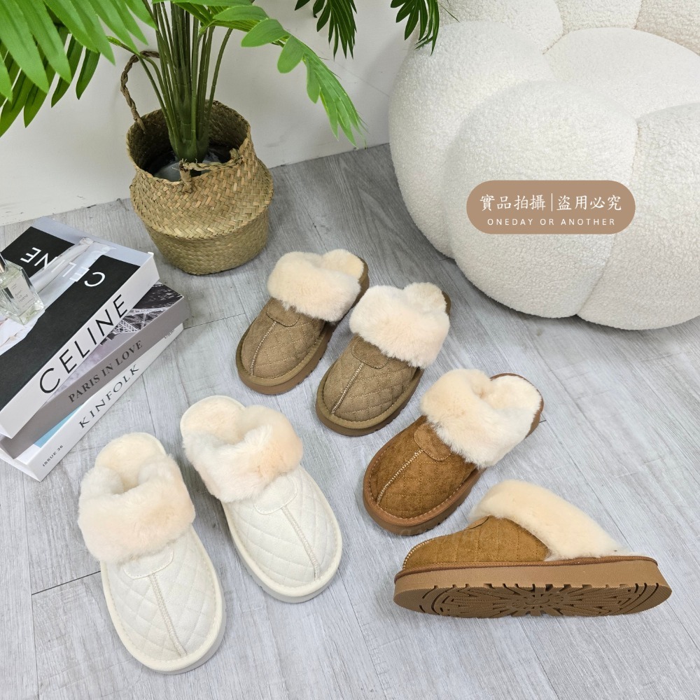 韓國東大門 厚底毛毛雪靴款拖鞋 可愛內刷毛羊羔毛 保暖拖鞋 毛毛拖鞋 居家拖鞋 外穿拖鞋 厚底拖鞋 家居拖鞋 5509-細節圖8
