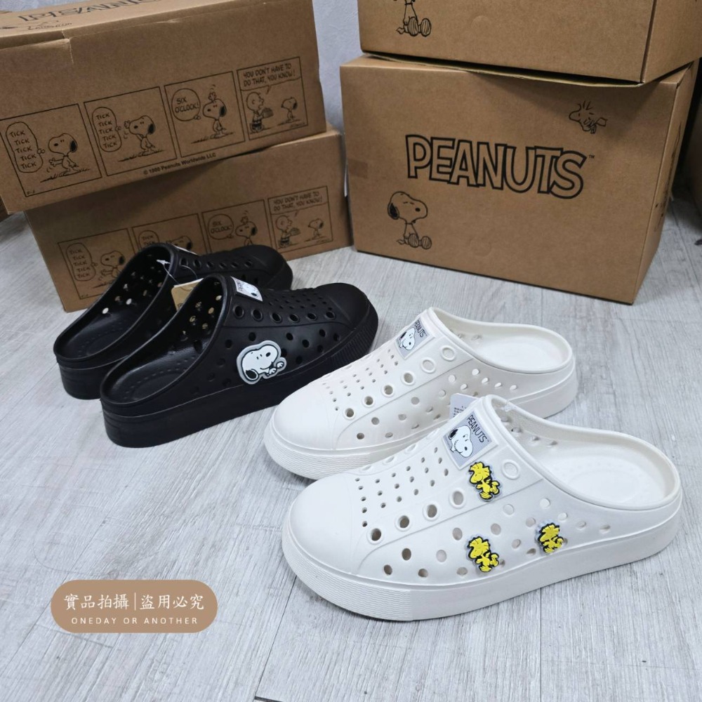 可愛立體飾釦厚底洞洞鞋 史努比 台灣製 防水鞋 雨天必備 排水鞋 洞洞鞋 懶人鞋 防水洞洞鞋 快速穿脫 S2599-細節圖2