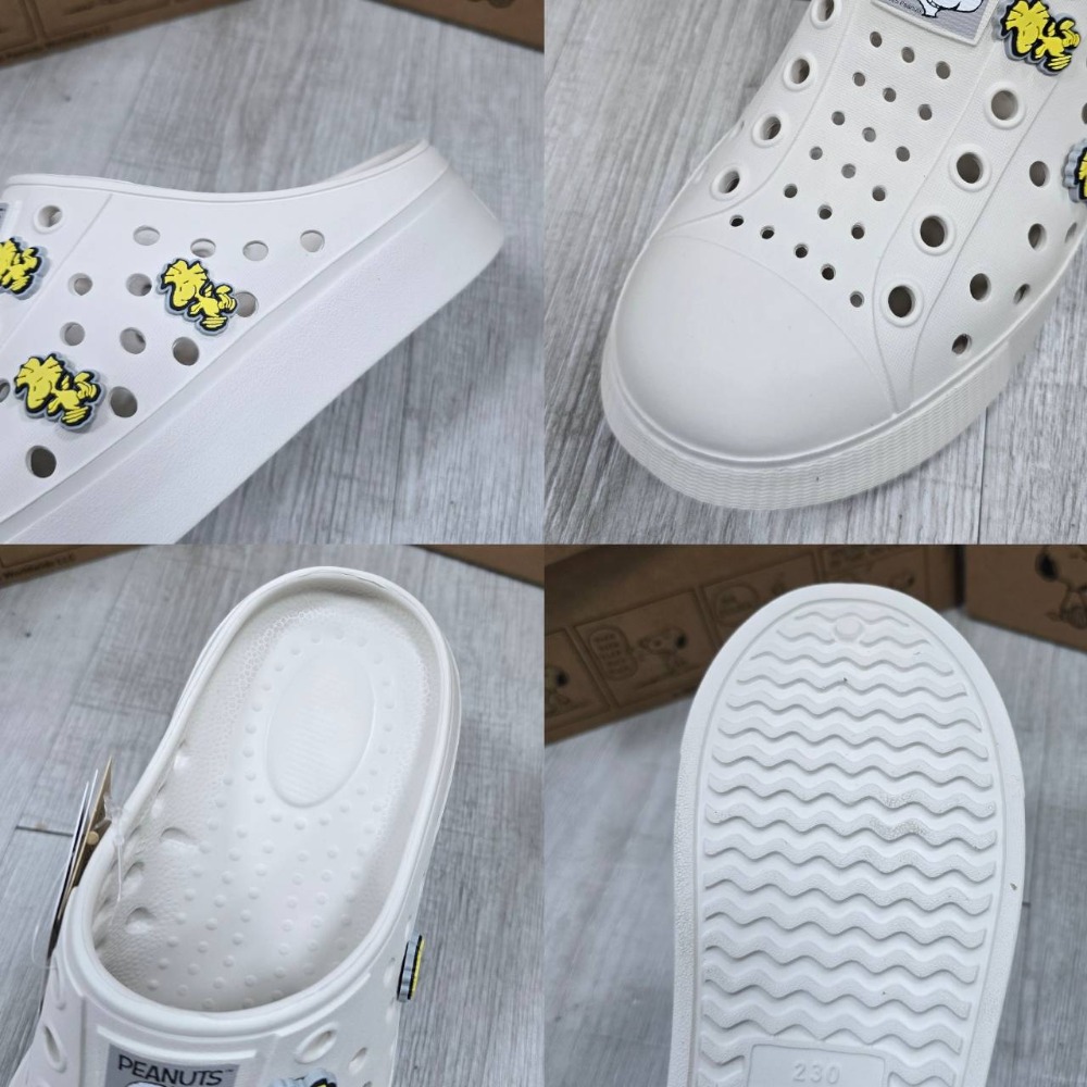 可愛立體飾釦厚底洞洞鞋 史努比 台灣製 防水鞋 雨天必備 排水鞋 洞洞鞋 懶人鞋 防水洞洞鞋 快速穿脫 S2599-細節圖6