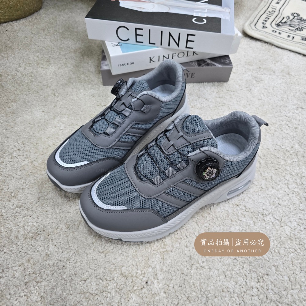 旋轉扣輕便一腳蹬女鞋2025新款老人鞋運動鞋女士中老年媽媽鞋耐磨 J001-規格圖2