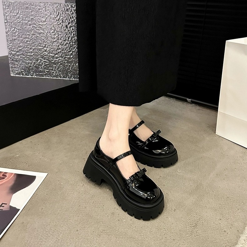 韓國甜美蝴蝶結兩條帶瑪麗珍鞋 一字扣 瑪麗珍鞋 包頭鞋 娃娃鞋 繫帶瑪莉珍鞋 低跟娃娃鞋 牛津鞋 休閒鞋 單鞋 3310-細節圖4