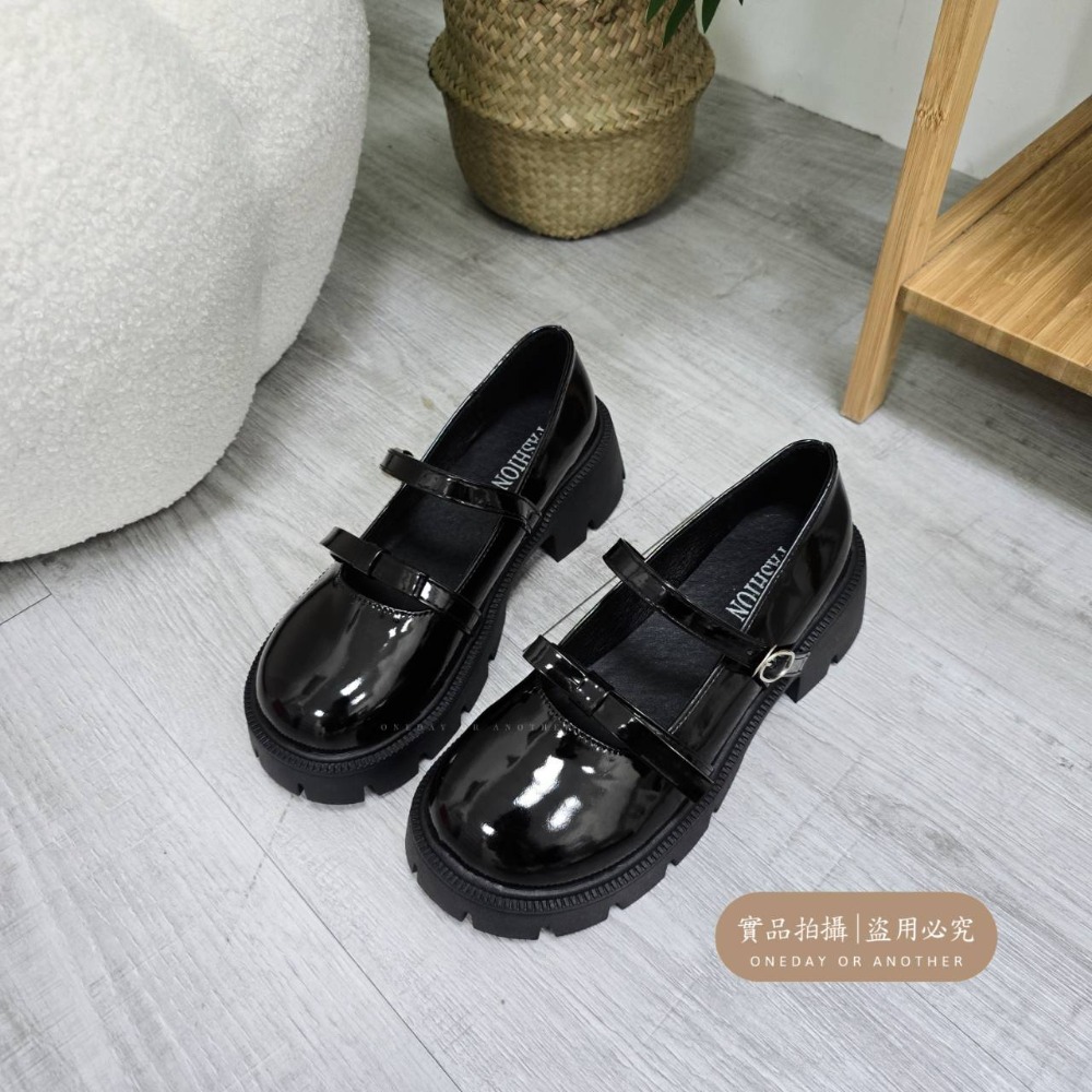 韓國甜美蝴蝶結兩條帶瑪麗珍鞋 一字扣 瑪麗珍鞋 包頭鞋 娃娃鞋 繫帶瑪莉珍鞋 低跟娃娃鞋 牛津鞋 休閒鞋 單鞋 3310-規格圖11