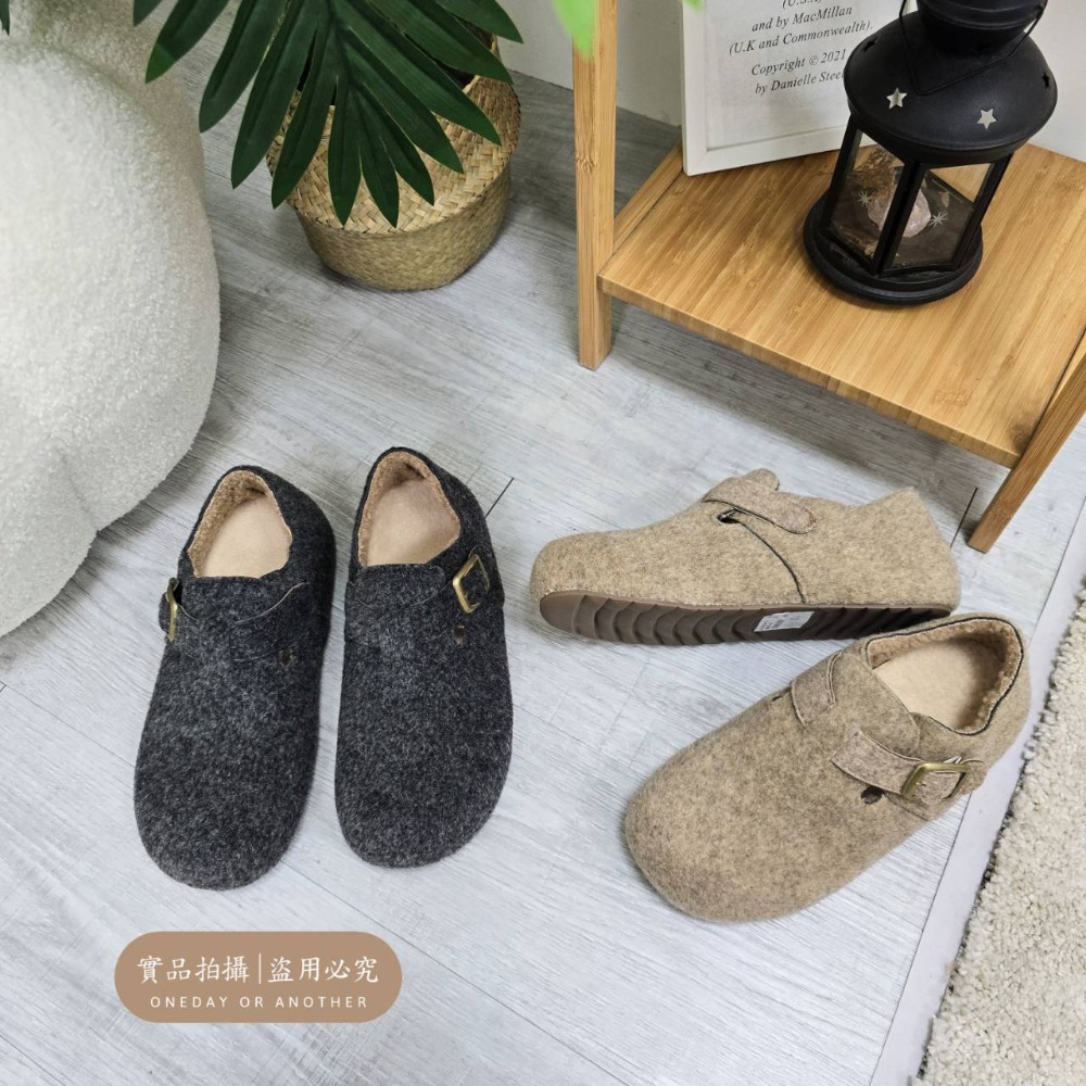 大尺碼36-42 韓國東大門 厚底勃肯羊羔毛毛拖鞋 加絨加厚雪地靴 舒適保暖 毛絨拖鞋 雪靴拖鞋 外穿拖鞋 3918A顏-細節圖10