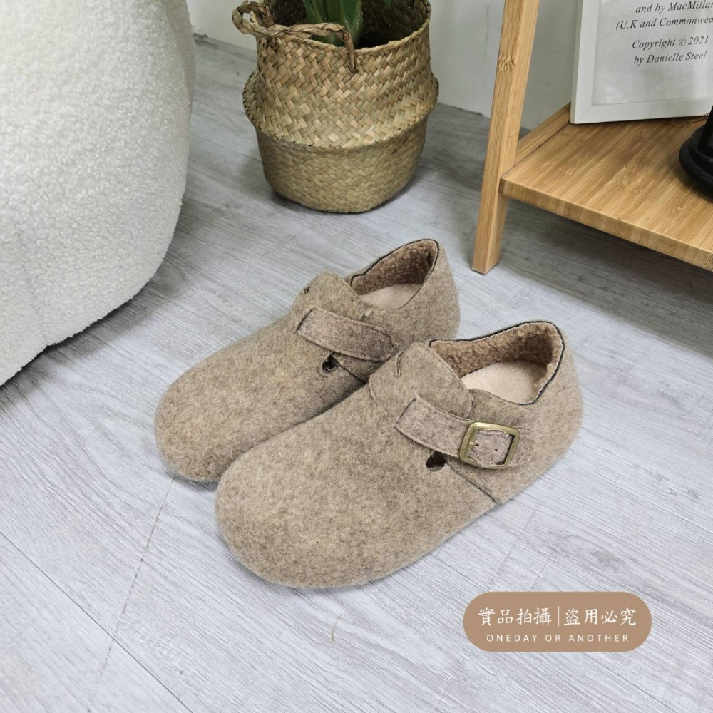 大尺碼36-42 韓國東大門 厚底勃肯羊羔毛毛拖鞋 加絨加厚雪地靴 舒適保暖 毛絨拖鞋 雪靴拖鞋 外穿拖鞋 3918A顏-規格圖11