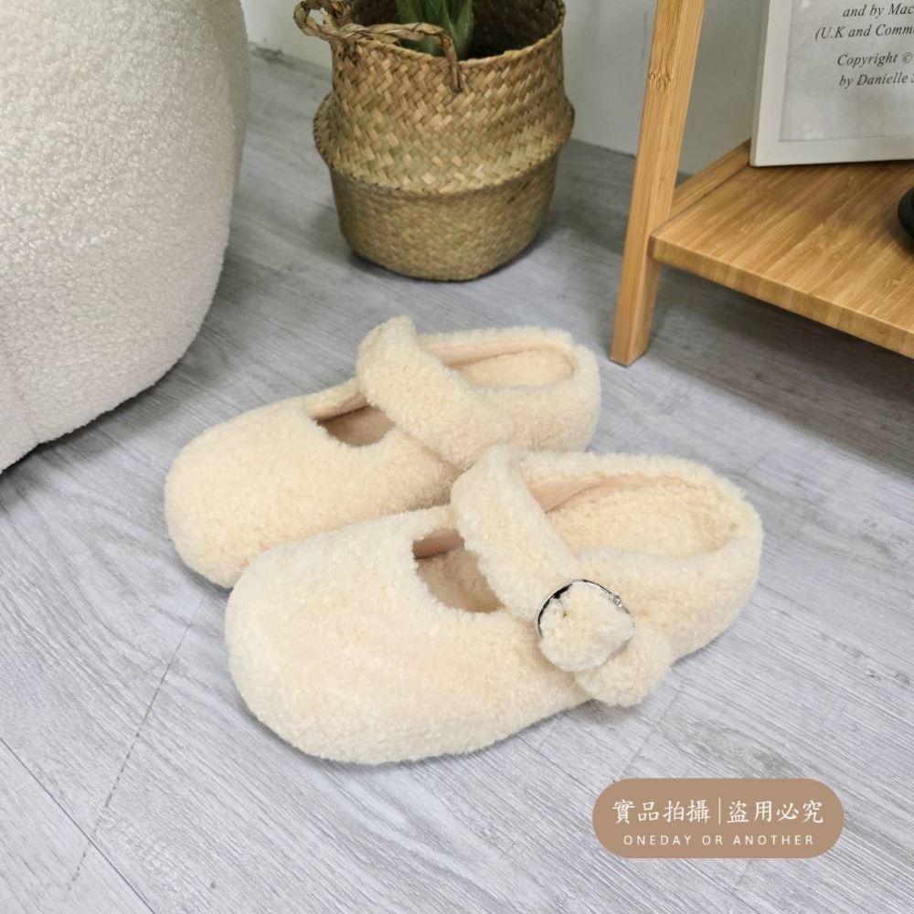 韓國東大門 羊羔毛勃肯包頭半拖鞋 加絨保暖拖鞋 毛毛拖鞋 居家拖鞋 外穿拖鞋 厚底拖鞋 室內拖鞋 家居拖鞋 3751-規格圖11