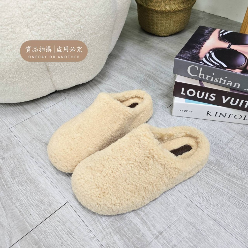 韓國東大門 厚底勃肯羊羔毛毛拖鞋 加絨加厚雪地靴 舒適保暖 毛絨拖鞋 雪靴拖鞋 外穿拖鞋 厚底拖鞋 家居拖鞋 TK912-規格圖11