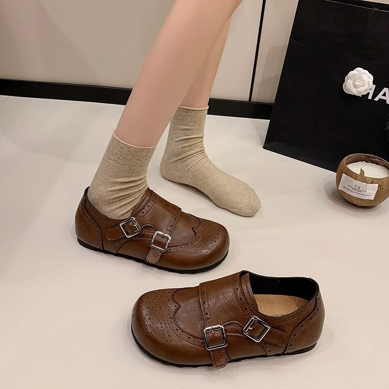 復古英倫風巴洛克雕花小皮鞋 瑪麗珍鞋 樂福鞋 休閒鞋 方頭紳士鞋 小皮鞋 復古英倫風 韓版大方頭 牛津鞋 H5128-細節圖6