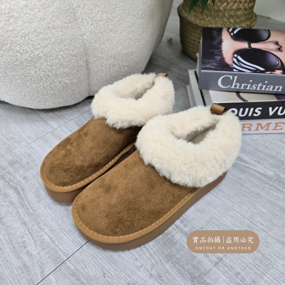 韓國東大門 可愛麂皮毛毛圓頭雪靴 舒適保暖雪靴 厚底毛毛雪靴 內刷毛羊羔毛 雪地靴 增高 厚底 短筒 保暖靴 3211A-規格圖8