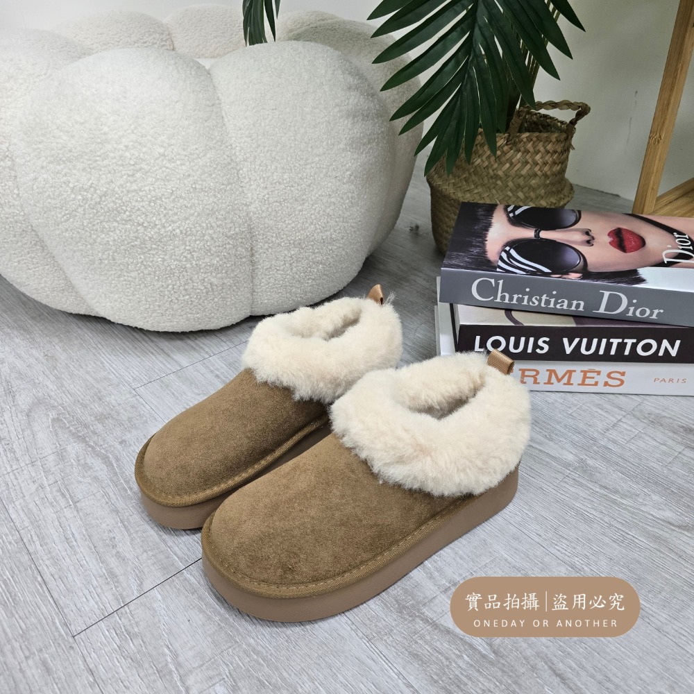 韓國東大門 可愛麂皮毛毛圓頭雪靴 舒適保暖雪靴 厚底毛毛雪靴 內刷毛羊羔毛 雪地靴 增高 厚底 短筒 保暖靴 3211A-規格圖8