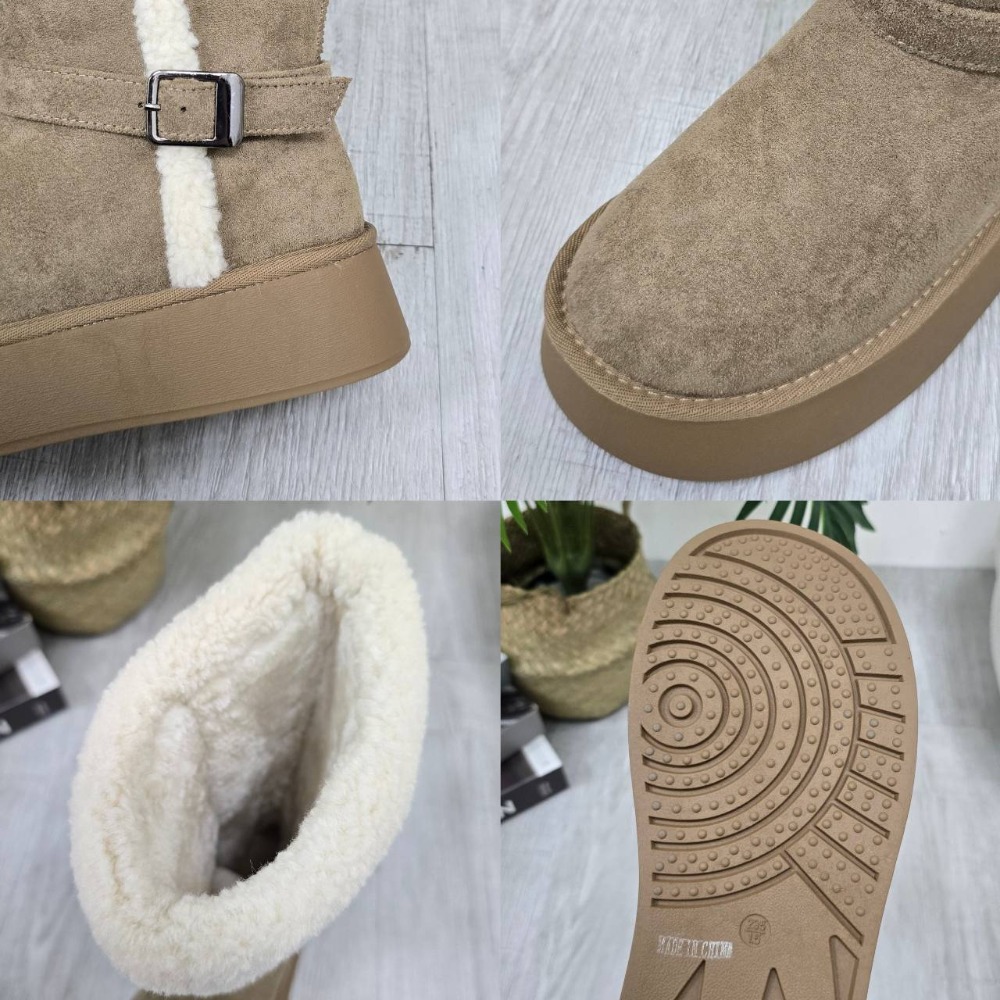 韓國東大門 毛茸茸保暖長筒雪靴 加絨加厚毛毛雪地靴 不過膝長靴 騎士靴 韓版厚底靴 長靴女 高筒靴 騎士靴 888-3-細節圖9