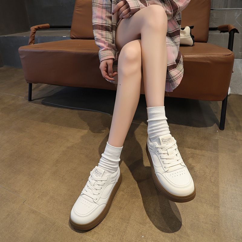 防潑水♥️韓版皮革小白鞋 輕量 白鞋 白球鞋 增高鞋 平底鞋 休閒鞋 布鞋 白布鞋 懶人鞋 學生鞋 8575-細節圖4