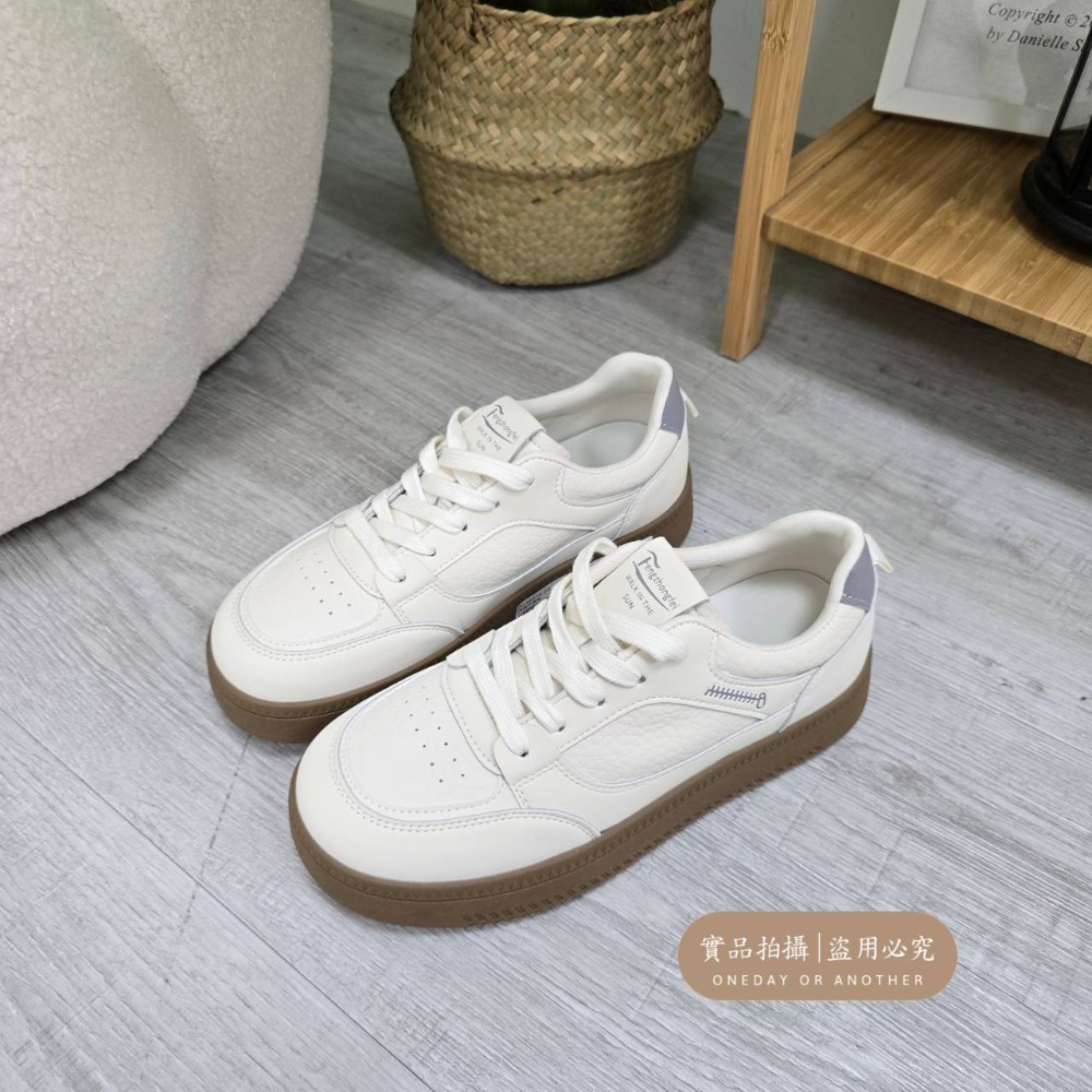 防潑水♥️韓版皮革小白鞋 輕量 白鞋 白球鞋 增高鞋 平底鞋 休閒鞋 布鞋 白布鞋 懶人鞋 學生鞋 8575-規格圖11
