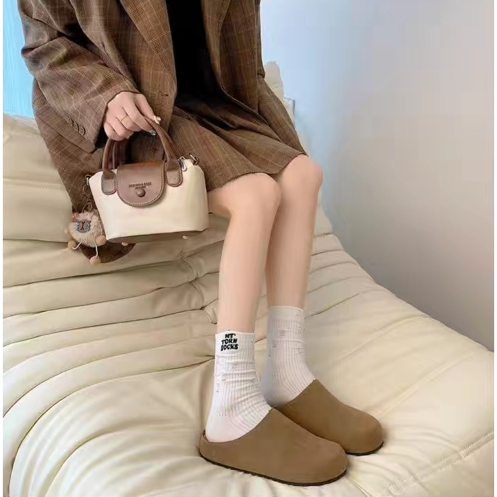 韓國同款 前包後空 穆勒鞋 懶人鞋 半拖鞋 懶人拖鞋 包頭拖鞋 半包鞋 樂福鞋 外穿拖鞋 厚底拖鞋 家居拖鞋 7501-細節圖5