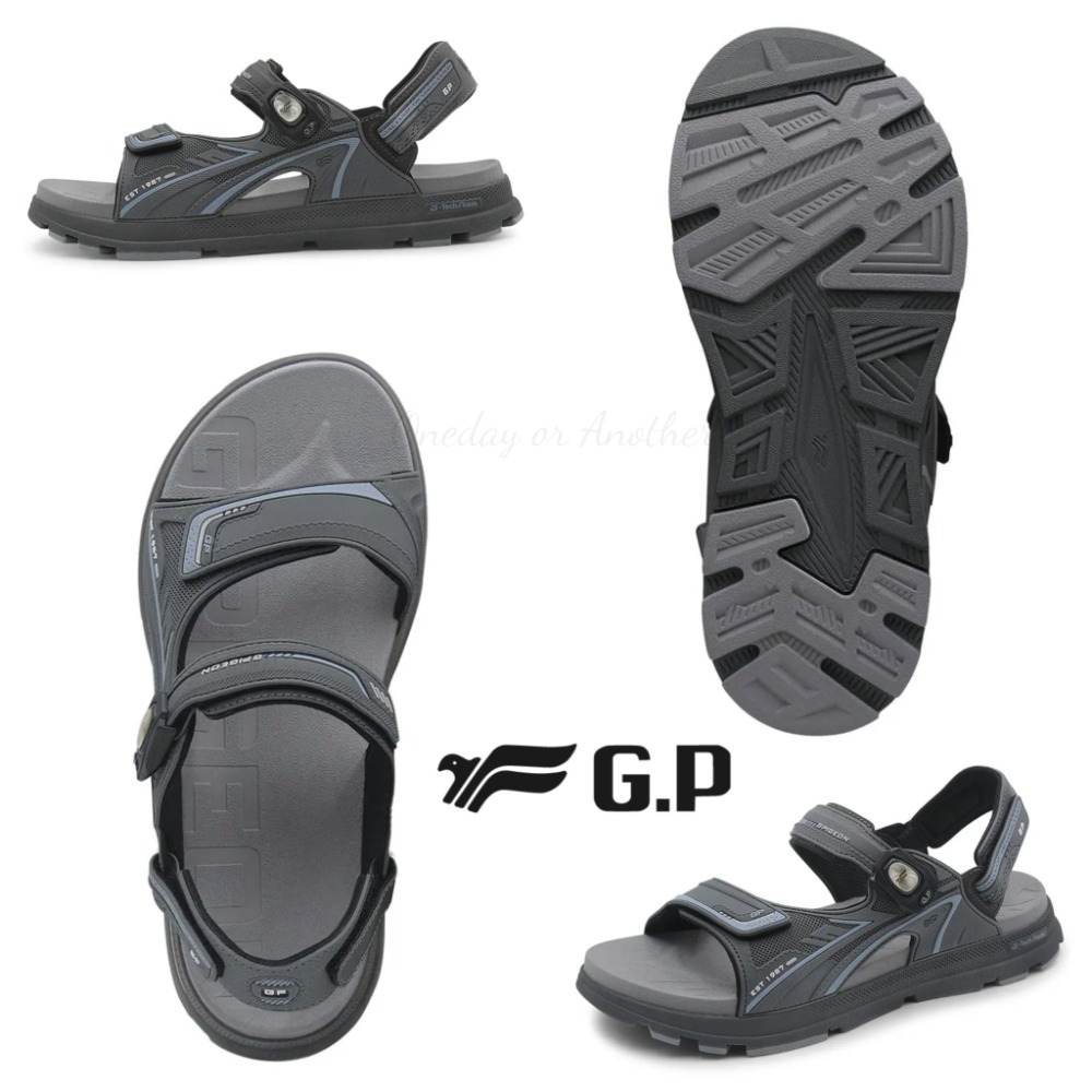 G.P男涼鞋 後跟可拆 防水涼鞋 男女情侶涼鞋 涼拖鞋 防滑止滑 夏日玩水 防水涼鞋 排水涼鞋 磁扣 溯溪 G6392M-細節圖4