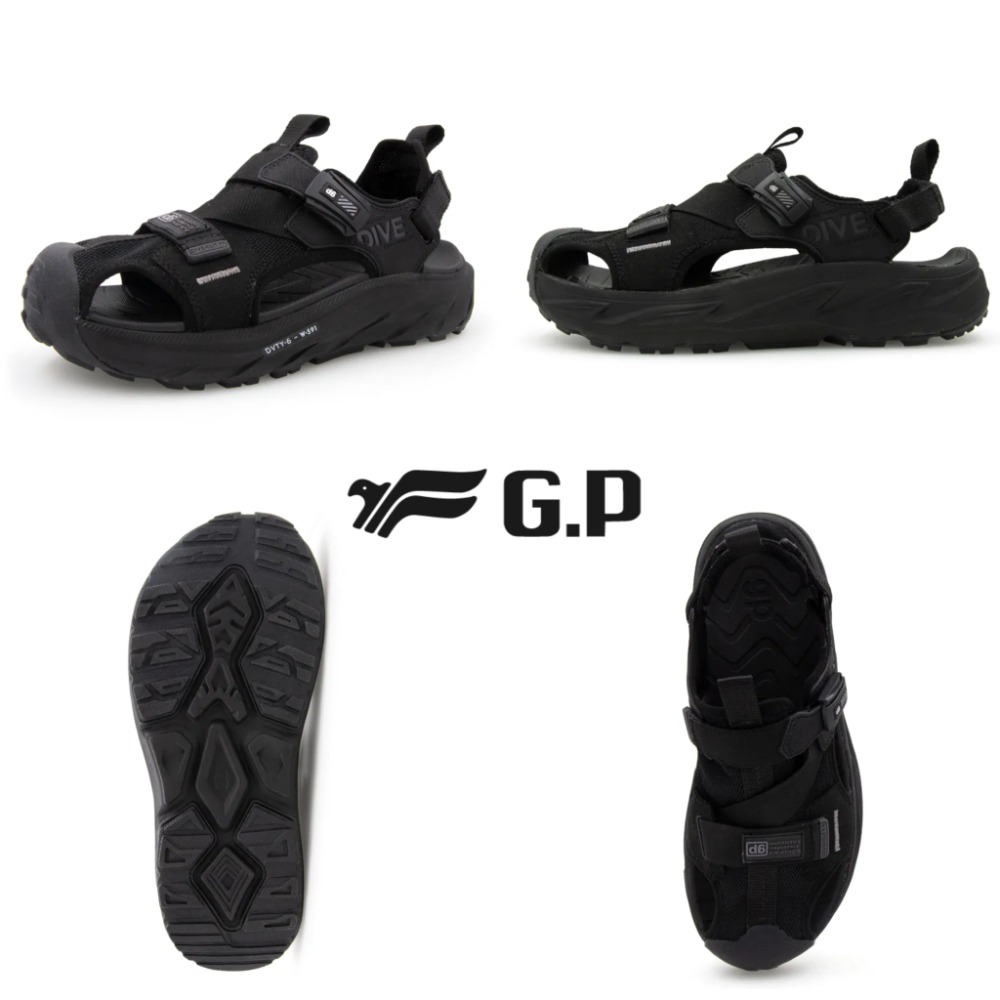 G.P越野兩護趾涼鞋 運動涼鞋 戶外運動鞋 戶外涼鞋 護趾鞋 舒適鞋 涼鞋 拖鞋 護趾鞋 D591W-細節圖9