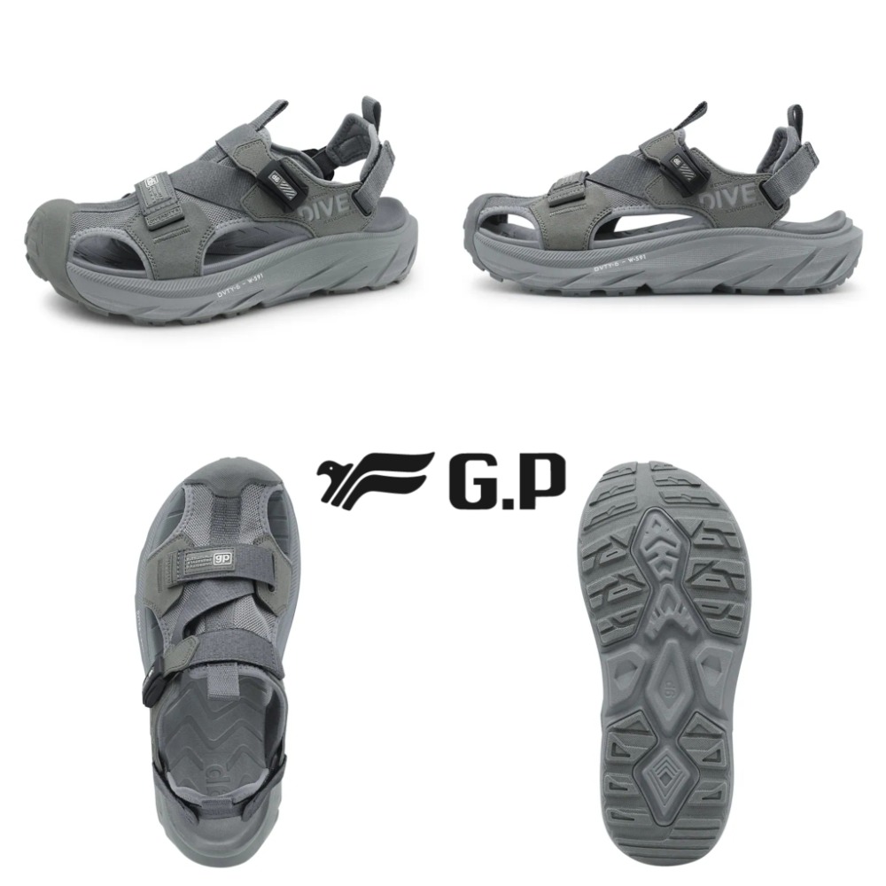 G.P越野兩護趾涼鞋 運動涼鞋 戶外運動鞋 戶外涼鞋 護趾鞋 舒適鞋 涼鞋 拖鞋 護趾鞋 D591W-細節圖11