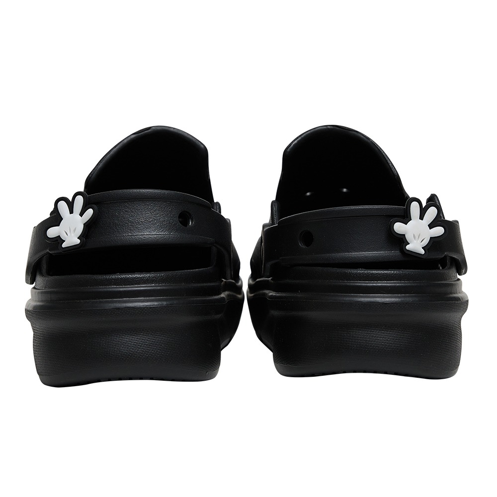 情侶款 大尺碼 經典款 洞洞鞋 奇奇蒂蒂 迪士尼 穆勒鞋 增高 厚底 ins爆紅 防水 黑色 布希鞋 123483-細節圖6