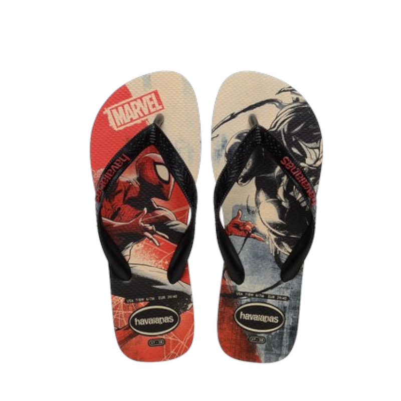 havaianas哈瓦仕夾腳拖 漫威 男拖鞋 海灘拖鞋 人字拖 防滑拖鞋 蜘蛛人 猛毒 4147012-9446M-規格圖7