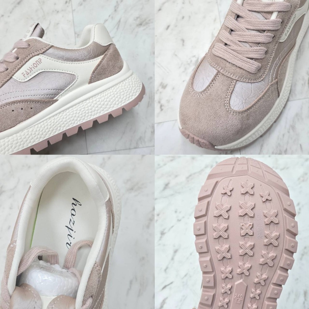 經典小香風 修腳顯瘦 厚底老爹鞋 阿甘鞋 慢跑鞋 厚底鞋 ins 老爹鞋 小紅書 小白鞋 韓版休閒鞋 H2522-細節圖11