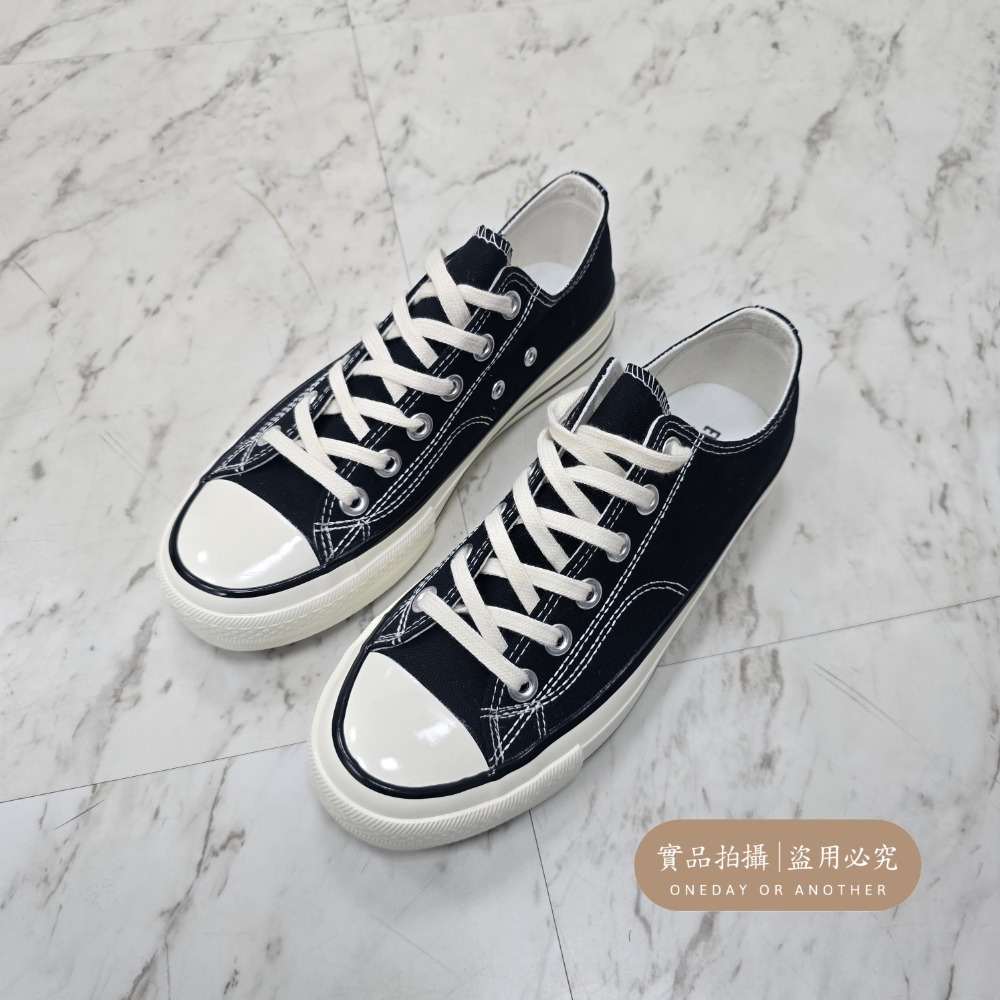 男女低筒帆布鞋 奶油頭 黑低 黑色 黑白 全黑鞋 經典款 情侶鞋 素面帆布鞋 休閒鞋 小白鞋 通勤鞋 平底鞋MIS-18-細節圖7