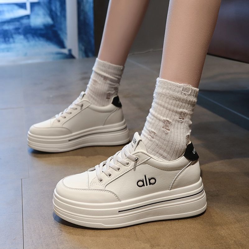 防潑水大牌感免綁帶厚底小白鞋 軟皮革 超柔軟超好穿 舒適透氣 軟皮小白鞋 休閒鞋 平底鞋 白布鞋 懶人鞋 8839-細節圖3